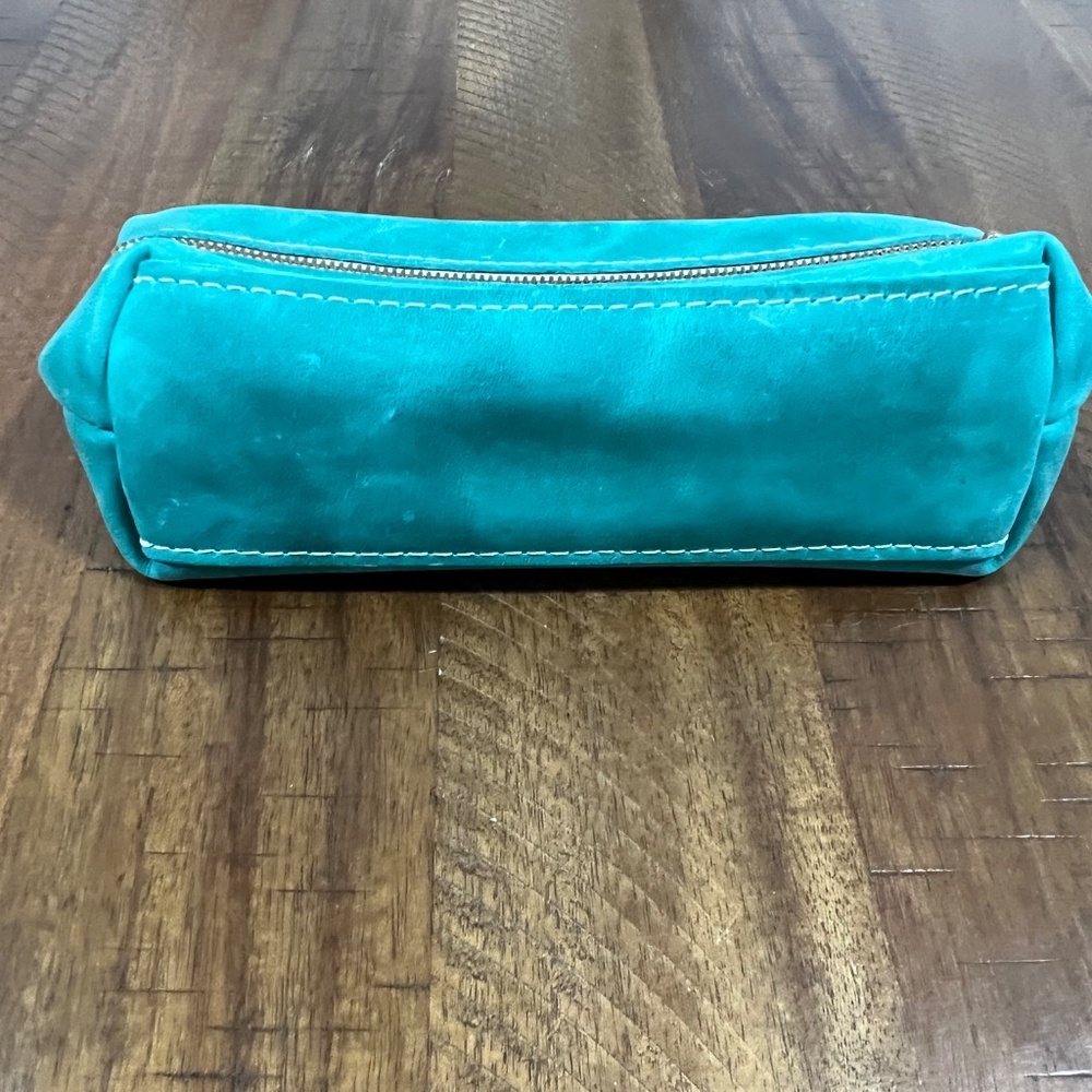 VGUC Portland Leather Goods Reef Classic Large Leather Makeup Bag - Picture 2 of 6